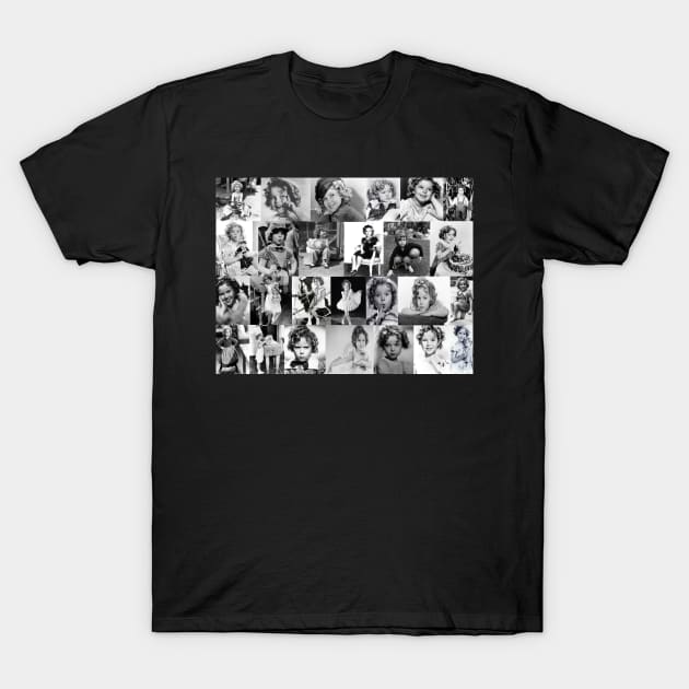 Shirley Temple Collage T-Shirt by RetroSalt